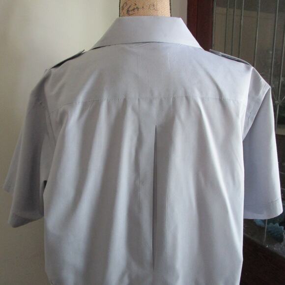 90s Vintage French Connection Men Button Down Shirt L Short Sleeves 4 Pockets - Picture 5 of 17